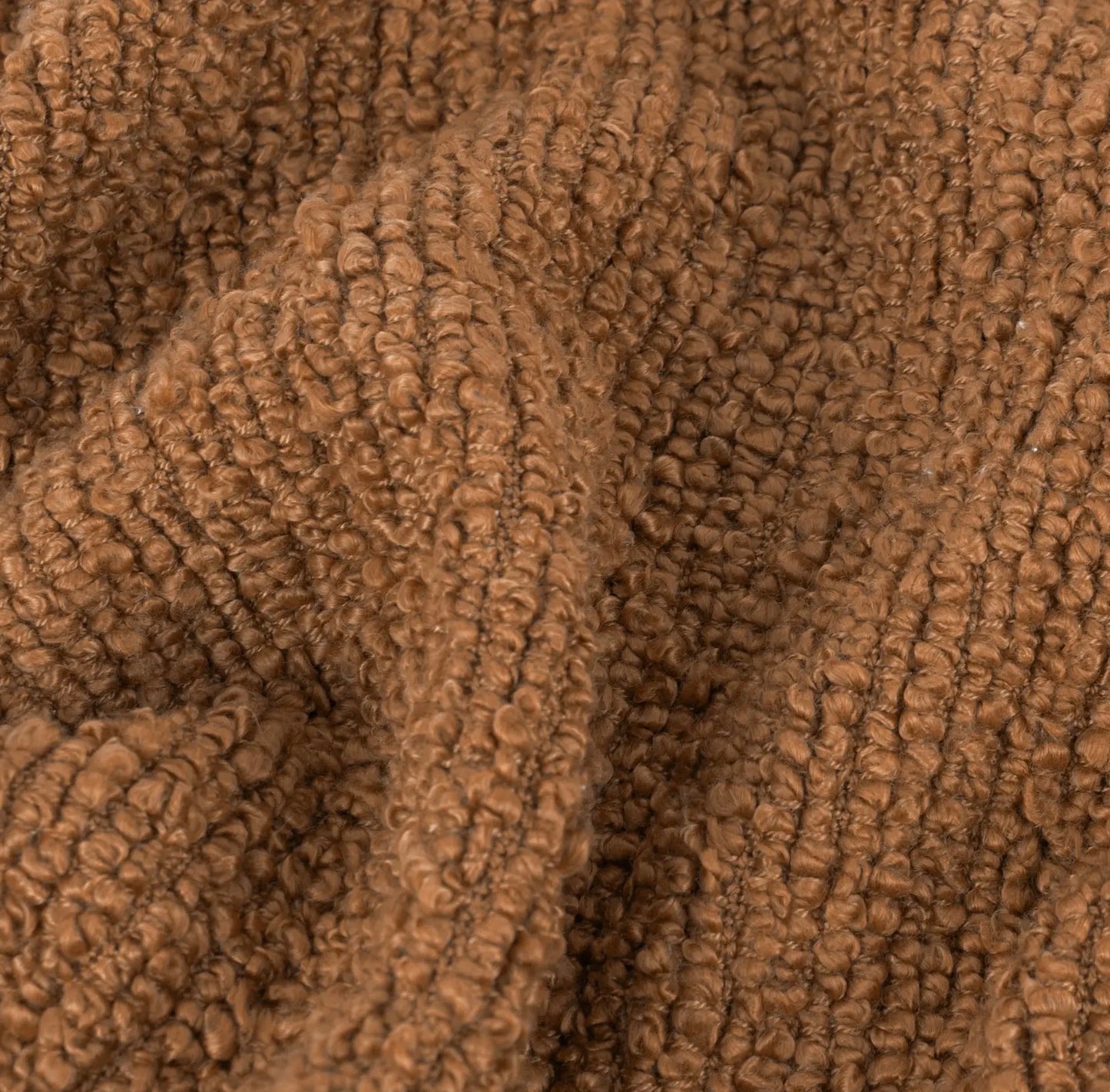Candar Textured Boucle Throw - Ginger