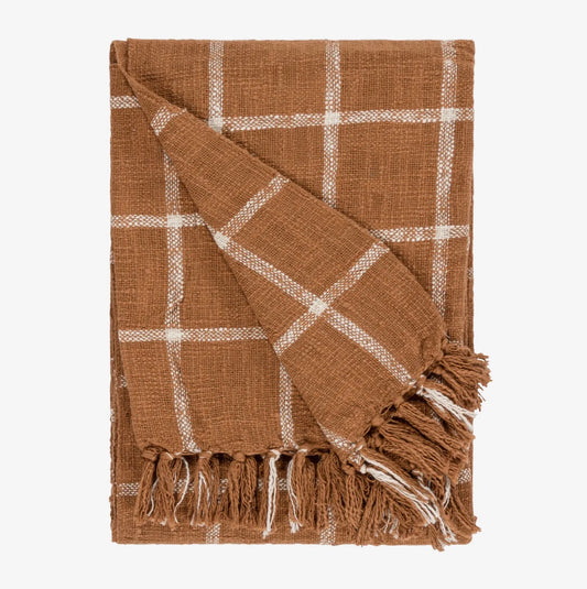 Beni Ginger/Natural Throw