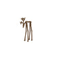 Deer Ornament - Shiny Carmel 25cm