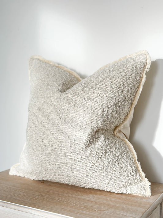 Cream Boucle Cushion 53x53