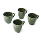 Jardin Green Mugs - Set of 4