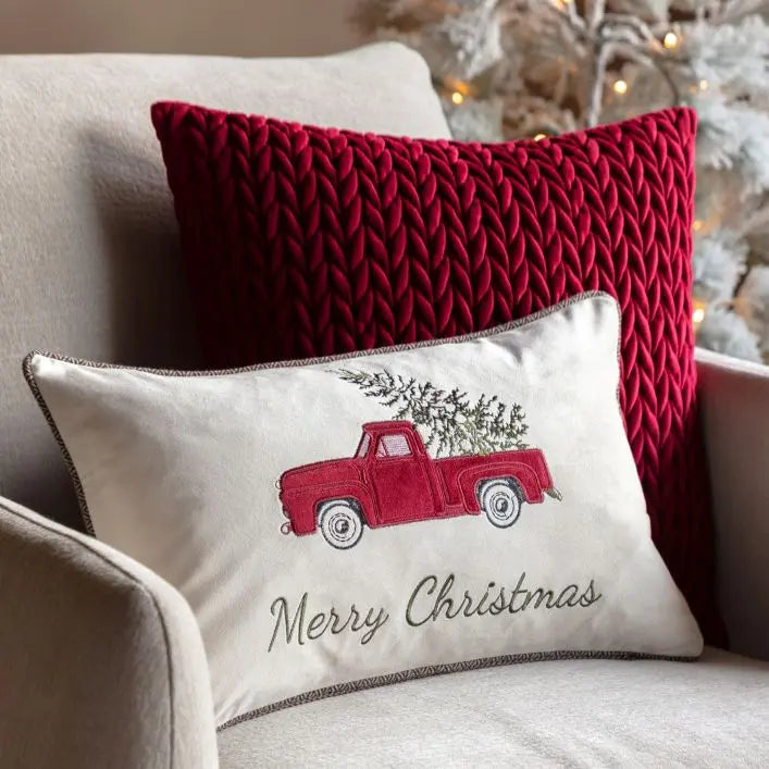 Heritage Embroidered Car Cushion - 50x30cm