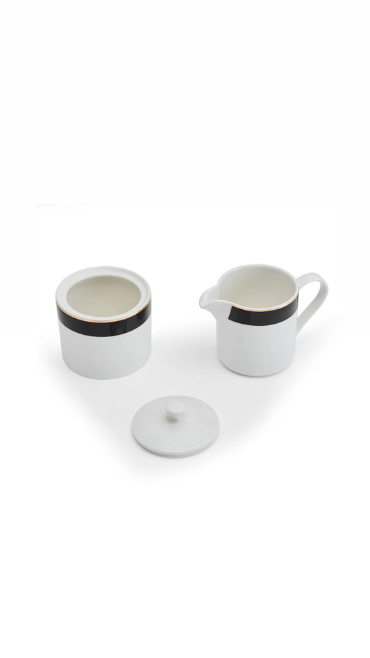 Luxe Deco China Sugar Bowl and Creamer