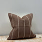 Dark Brown Cotton Cushion 45x45