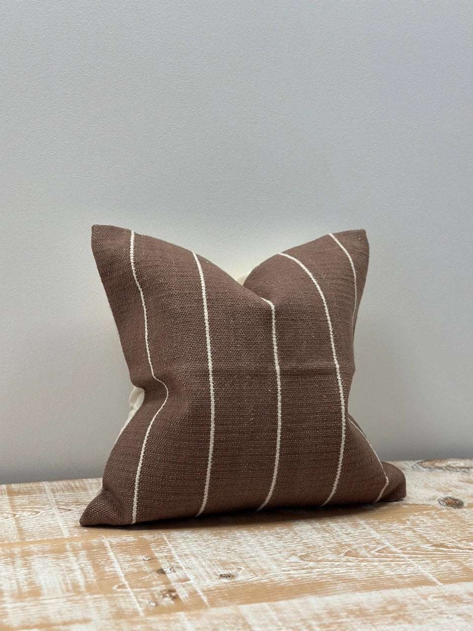 Dark Brown Cotton Cushion 45x45