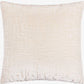 Soren Cut Velvet Cushion Chalk 45x45cm