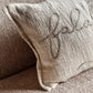 Deco Lux Falalala Embroidered Cushion 50x30cm