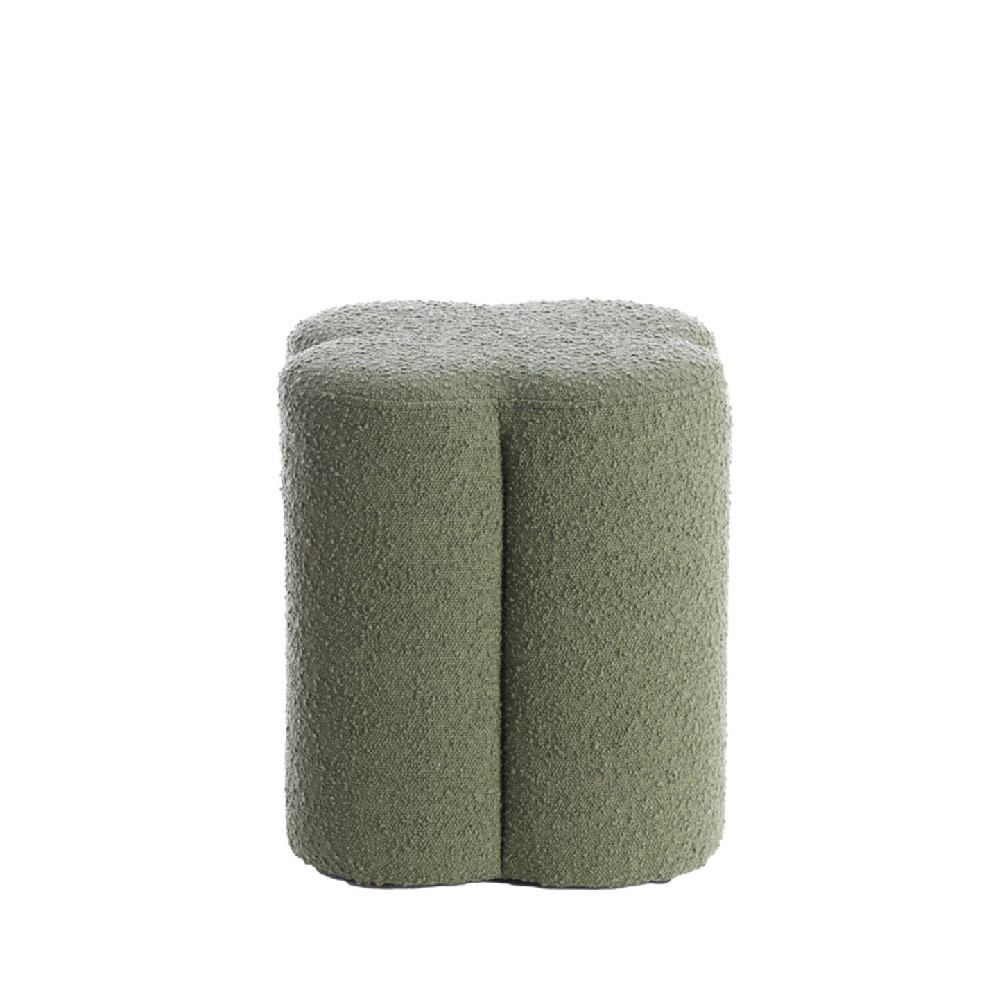 Nalani Boucle Footstool - Dark Green