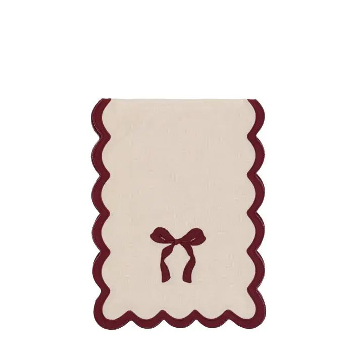Heritage Scallop Bow Table Runner - 36x180cm