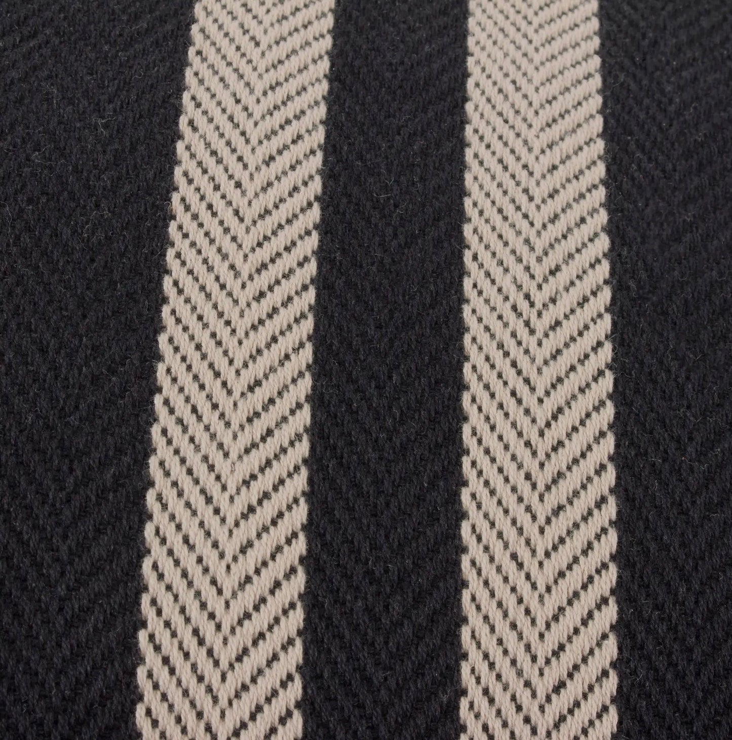 Benton Cotton Cushion - Black 40x50cm