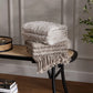 Arvo Woven Tasseled Throw - Natural