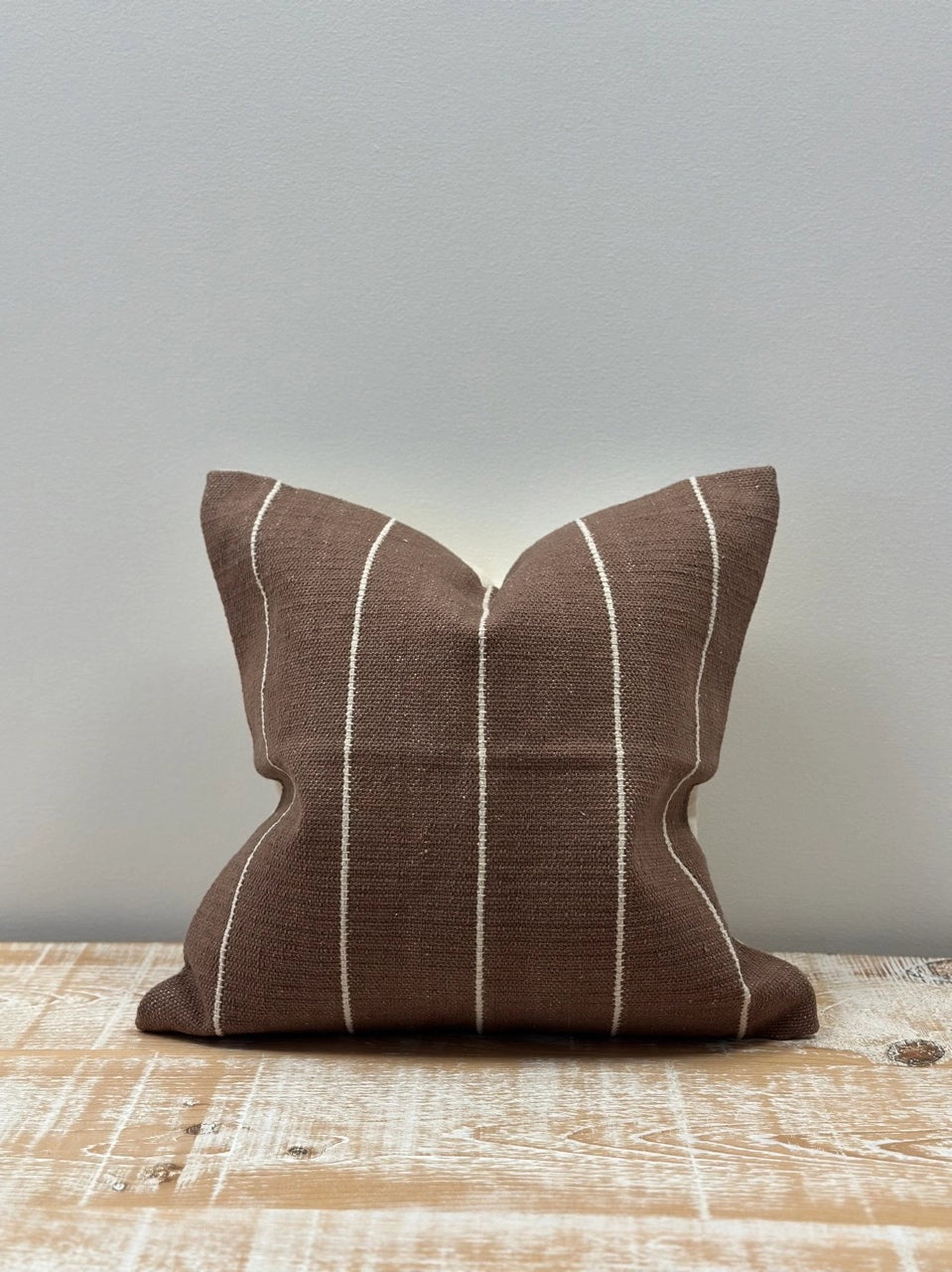 Dark Brown Cotton Cushion 45x45