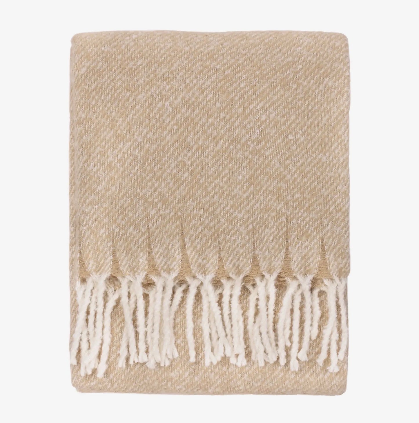 Isla Woven Tasselled Throw - Natural