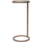 Iota Accent Table with Green Onyx and Aged Gold Frame
