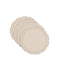 Deco Luxe Scallop Placemats 4pk