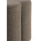 Nalani Boucle Footstool - Dark Brown