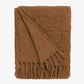 Candar Textured Boucle Throw - Ginger