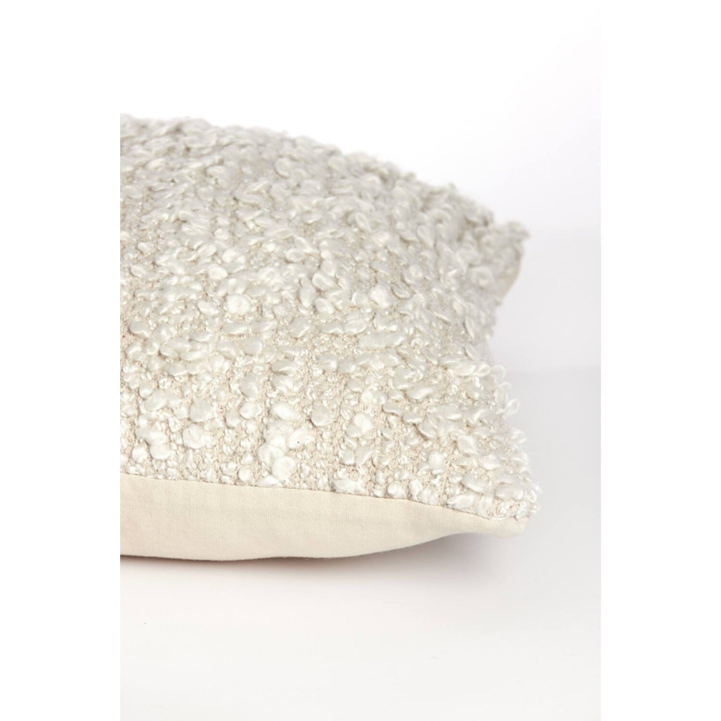 Cream Boucle Feather Filled Cushion 45x45