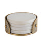 Belvedere Aged Gold Coasters - Set of 4