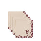 Heritage Scallop Bow Napkins - 4 Pack