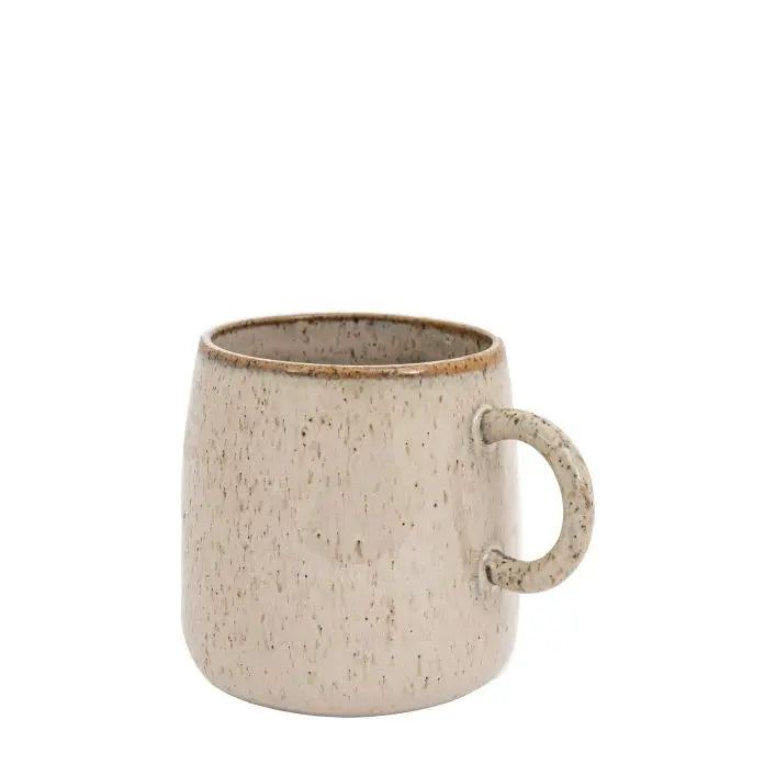 Speckle Glaze Mug- Oatmeal (Set of 4)