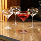 Sorrento Ridged Crystal Coupes - Set of 4