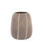Claro Taupe Stripe Glass Vase - Medium