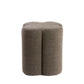 Nalani Boucle Footstool - Dark Brown