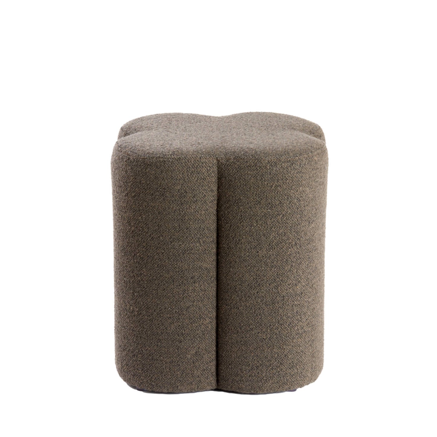 Nalani Boucle Footstool - Dark Brown