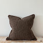 Chocolate Brown Boucle Cushion 45x45