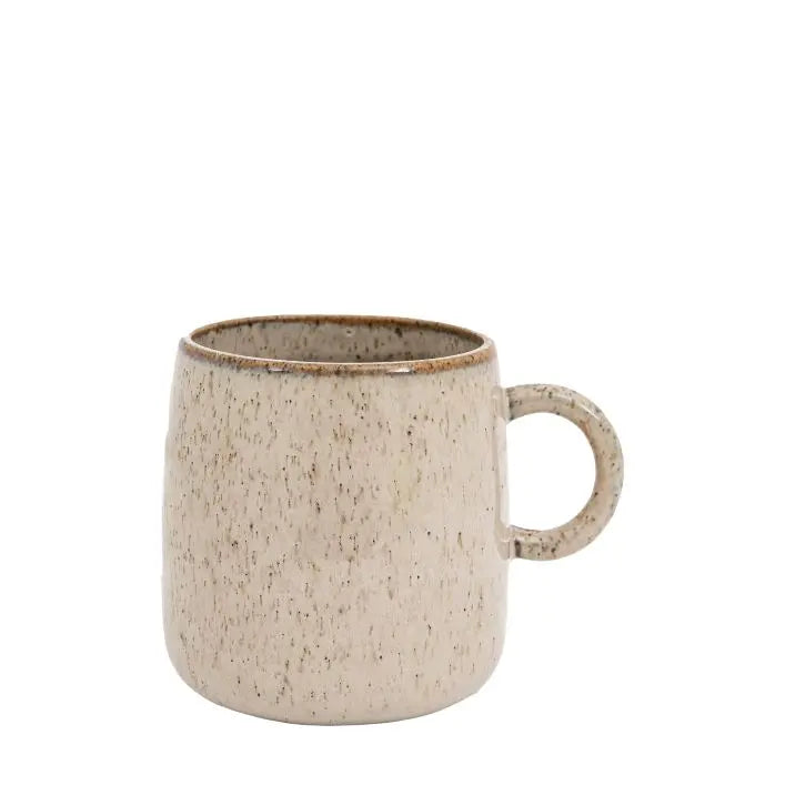 Speckle Glaze Mug- Oatmeal (Set of 4)