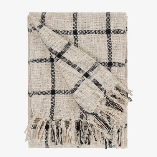 Beni Black/Natural Throw