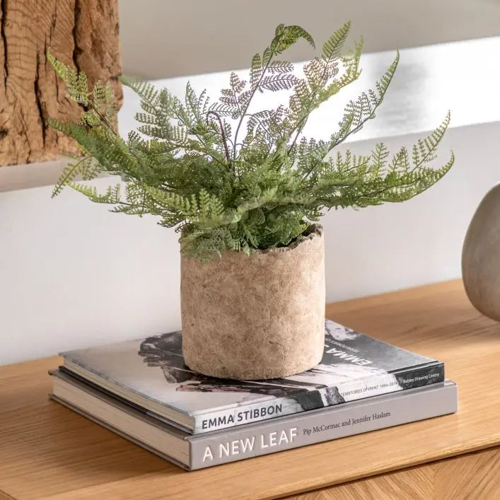 Faux Potted Fern 35cm