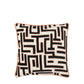 Black & Apricot Appliqué Cushion 45x45cm