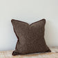 Chocolate Brown Boucle Cushion 45x45