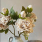 Faux Full Bloom Double Peony  - Nude