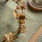 Woodland Berry Leaf Candle Ring - Gold