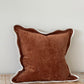Rust Scalloped Edge Cushion 45x45