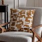 Caval Boucle Jacquard Cushion Bronze 50x50cm