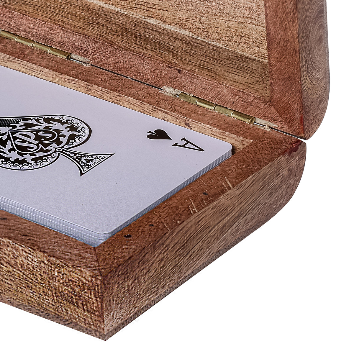 Pryce Mango Wood Box with Cards