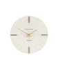 Oak Stripe Rim Mantle Clock