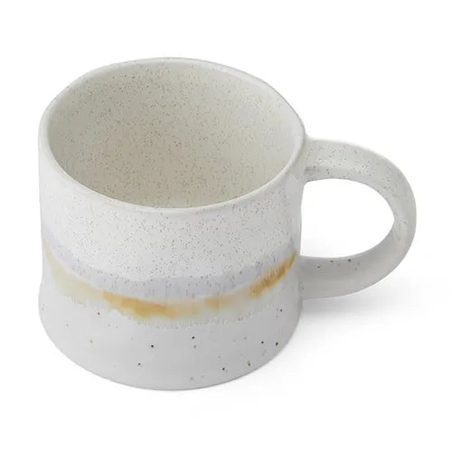 White Reactive Glaze Mug - 450ml