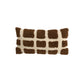 Brown and Cream Oblong Cushion 60x30cm