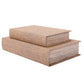 Beige Set of 2 Book Boxes