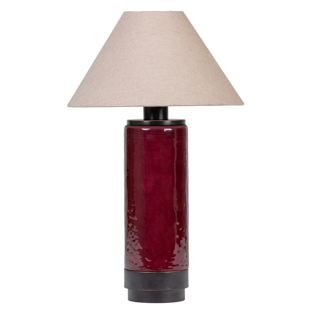Duthie Merlot Red Table Lamp