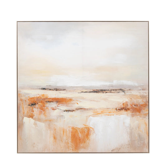 Warm Haze Framed Canvas 1000x1000m