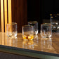 Sorrento Ridged Stemless Glasses - Set of 4