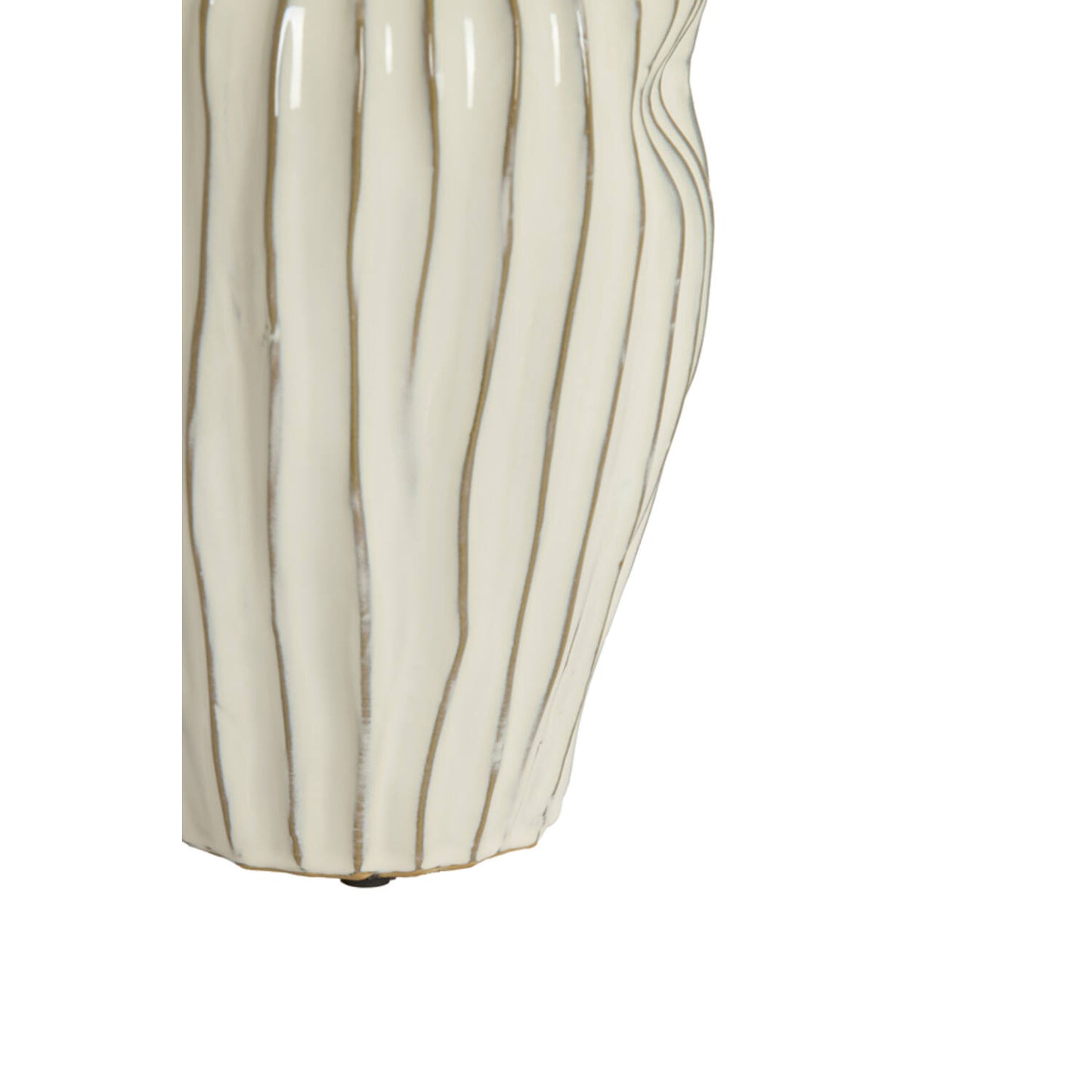 Chia Cream Ceramic Vase - Medium