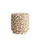 Davonte Green Grey and Beige Footstool