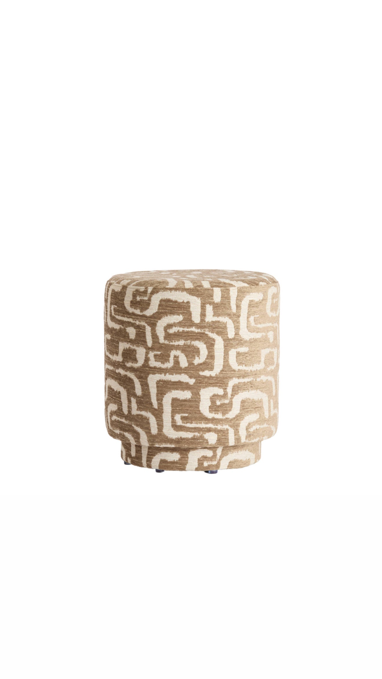 Davonte Green Grey and Beige Footstool